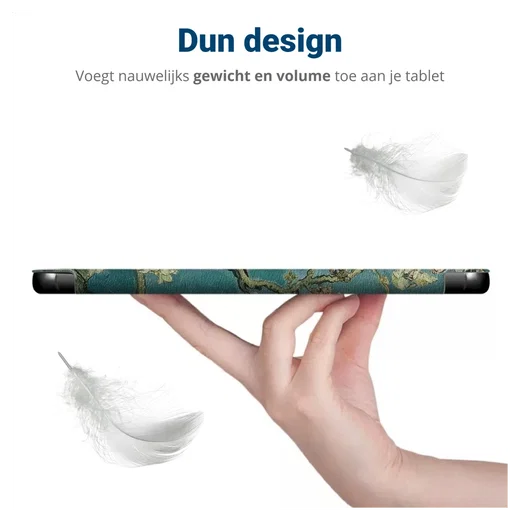 Lenovo Tab M10 Gen 4 (2025) Hoes Tri-Fold Book Case met Standaard Blossom afbeelding 6