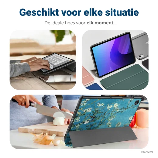 Lenovo Tab M10 Gen 4 (2025) Hoes Tri-Fold Book Case met Standaard Blossom afbeelding 8