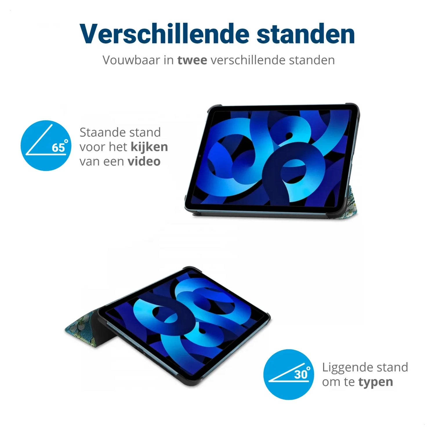 Lenovo Tab M10 Gen 4 (2025) Hoes Tri-Fold Book Case met Standaard Blossom afbeelding 10