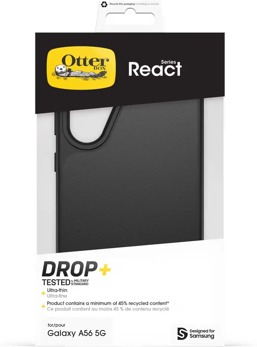 OtterBox React Samsung Galaxy A56 Hoesje Back Cover Zwart afbeelding 5