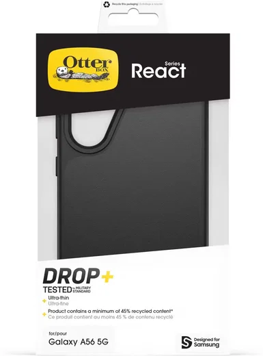 OtterBox React Samsung Galaxy A56 Hoesje Back Cover Zwart afbeelding 5