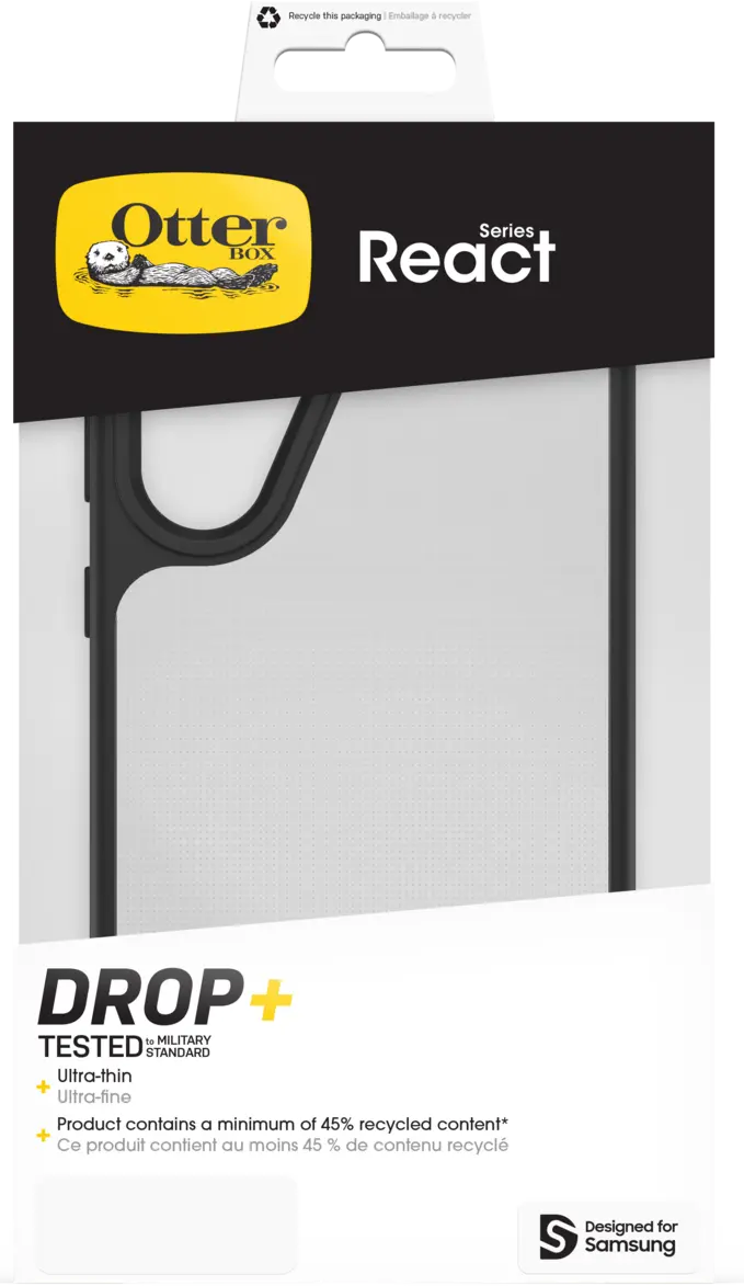 OtterBox React Samsung Galaxy A56 Hoesje Back Cover Transparant Zwart afbeelding 10
