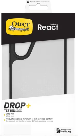 OtterBox React Samsung Galaxy A56 Hoesje Back Cover Transparant Zwart afbeelding 10