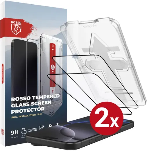 Rosso Apple iPhone 16 Pro Tempered Glass met Installatietray (2-Pack) afbeelding 9
