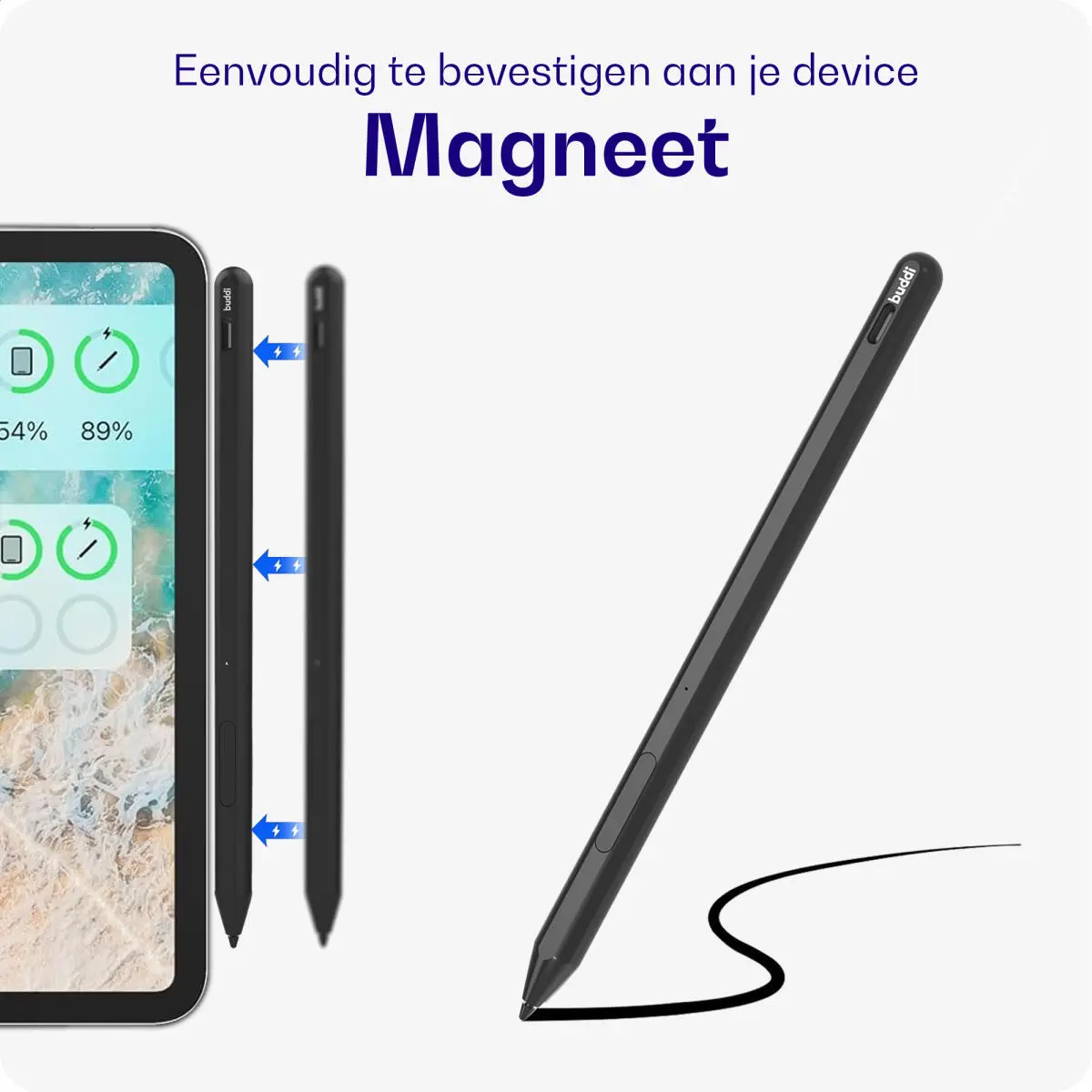 Buddi Aide MPP Stylus Pen voor Microsoft /HP/Asus/Acer/Dell Zwart afbeelding 7