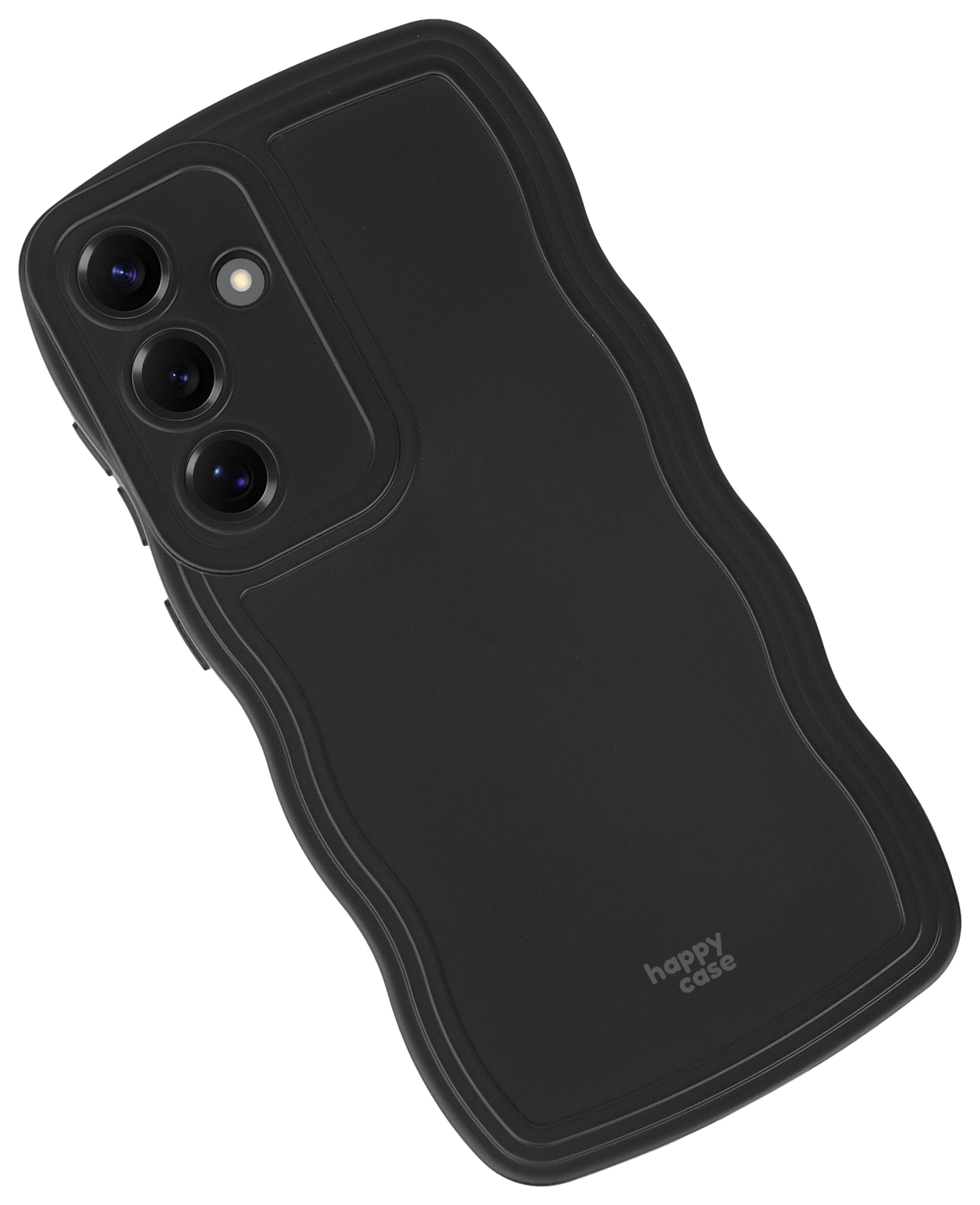 HappyCase Wavy Samsung Galaxy S25 Hoesje TPU Back Cover Zwart afbeelding 14