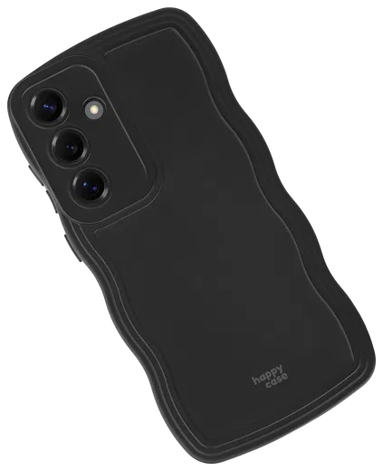 HappyCase Wavy Samsung Galaxy S25 Hoesje TPU Back Cover Zwart afbeelding 14