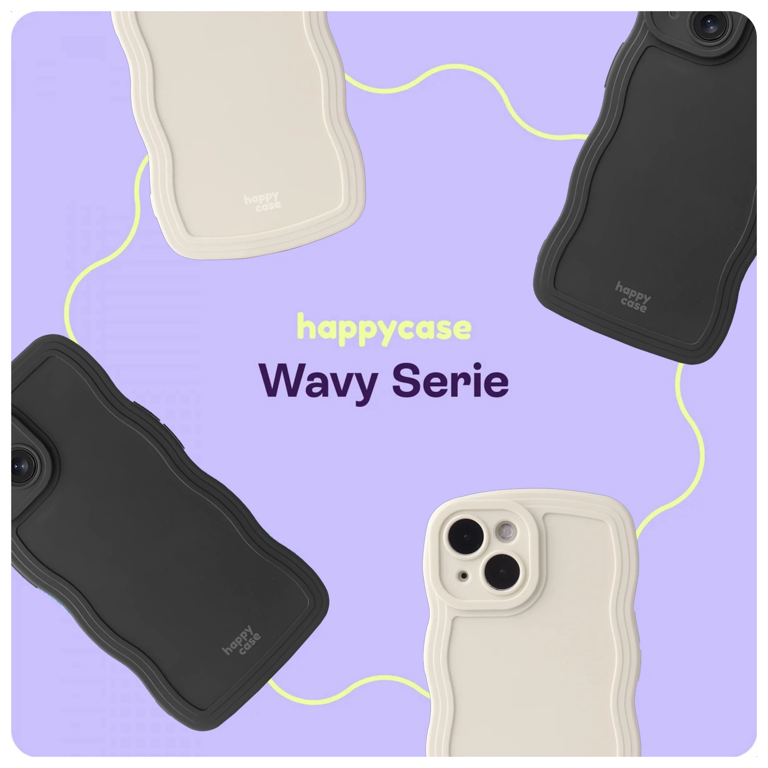 HappyCase Wavy Samsung Galaxy S25 Hoesje TPU Back Cover Beige afbeelding 6