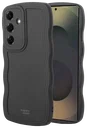 HappyCase Wavy Samsung Galaxy S25 Plus Hoesje TPU Back Cover Zwart