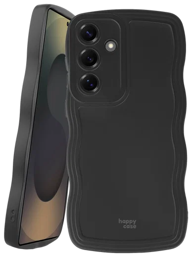 HappyCase Wavy Samsung Galaxy S25 Plus Hoesje TPU Back Cover Zwart afbeelding 11