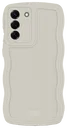 HappyCase Wavy Samsung Galaxy S25 Plus Hoesje TPU Back Cover Beige