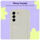 HappyCase Wavy Samsung Galaxy S25 Plus Hoesje TPU Back Cover Beige afbeelding 5