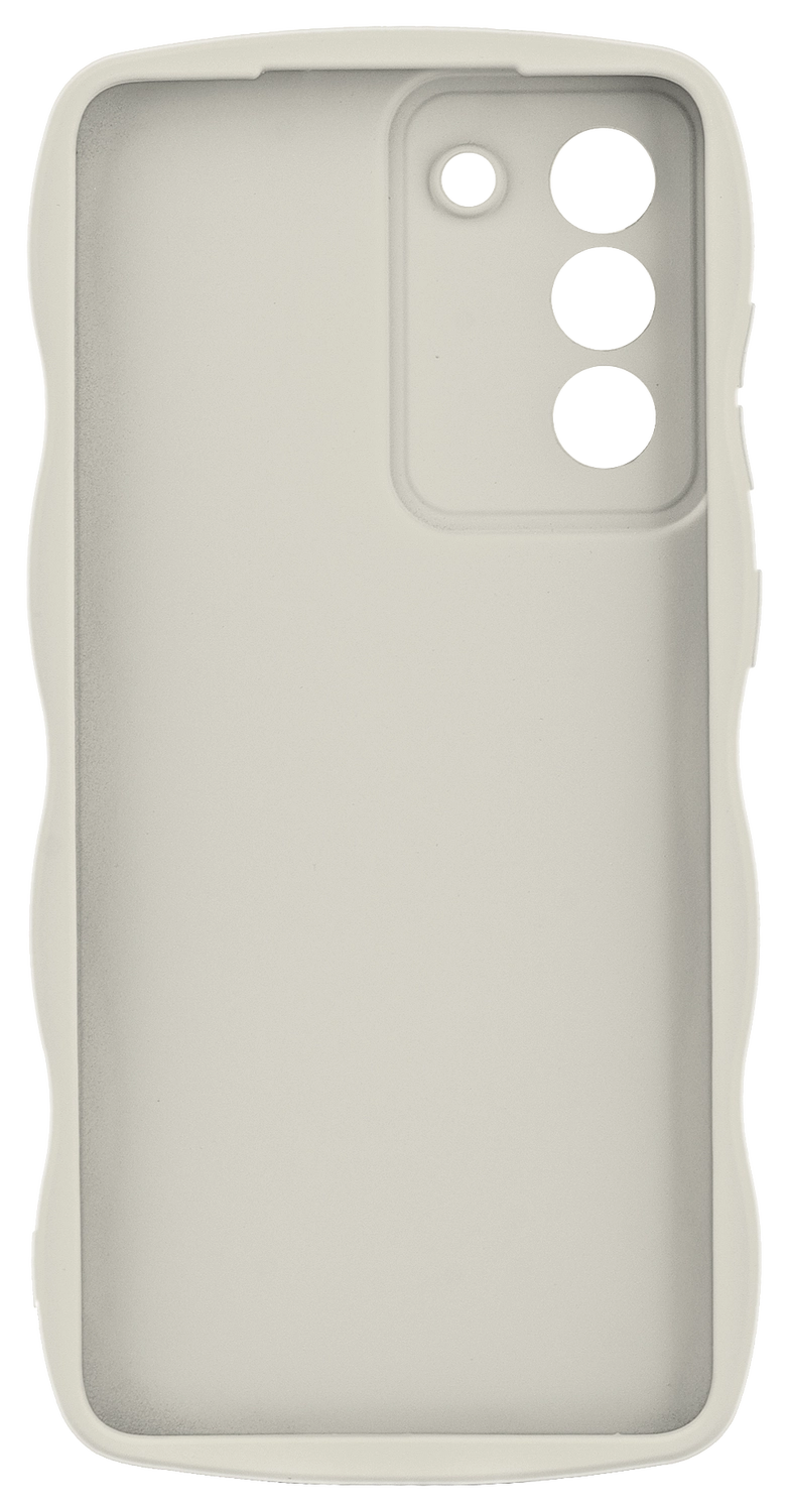 HappyCase Wavy Samsung Galaxy S25 Plus Hoesje TPU Back Cover Beige afbeelding 11