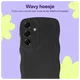 HappyCase Wavy Samsung Galaxy S24 Hoesje TPU Back Cover Zwart afbeelding 4