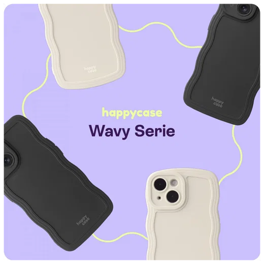 HappyCase Wavy Samsung Galaxy S24 Hoesje TPU Back Cover Zwart afbeelding 6