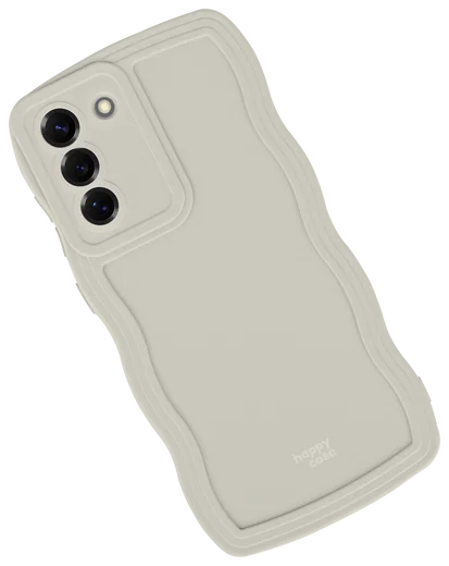 HappyCase Wavy Samsung Galaxy S24 Plus Hoesje TPU Back Cover Beige afbeelding 12