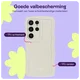 HappyCase Wavy Samsung Galaxy S24 Plus Hoesje TPU Back Cover Beige afbeelding 3