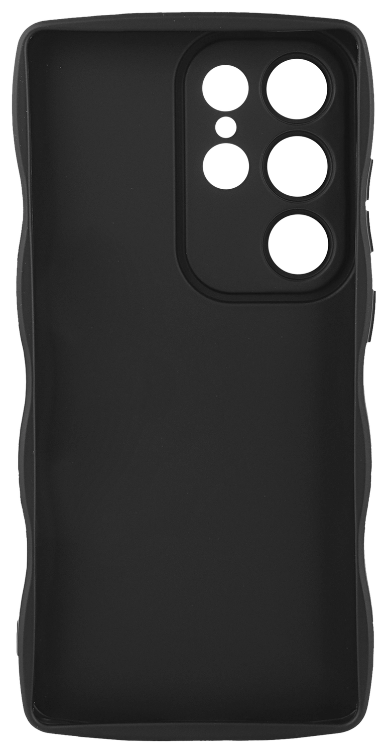 HappyCase Wavy Samsung Galaxy S24 Ultra Hoesje TPU Back Cover Zwart afbeelding 11