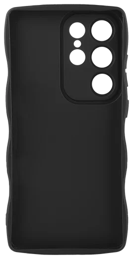 HappyCase Wavy Samsung Galaxy S24 Ultra Hoesje TPU Back Cover Zwart afbeelding 11