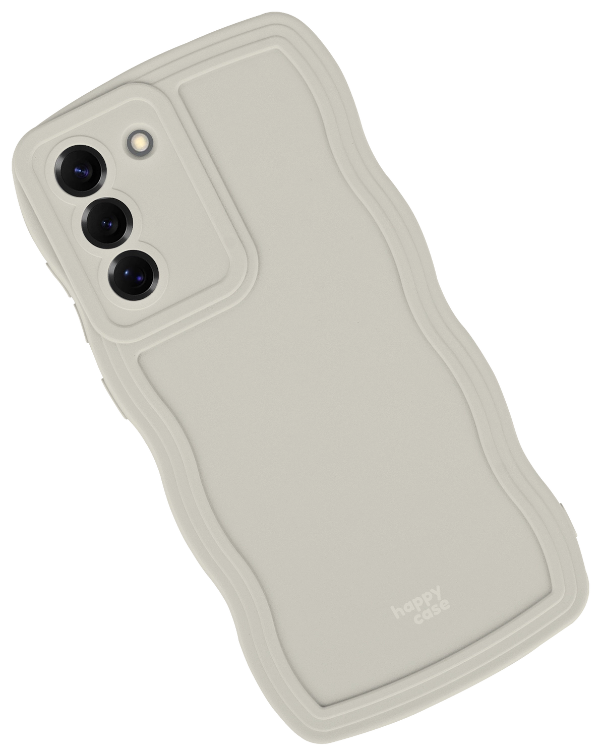 HappyCase Wavy Samsung Galaxy S24 FE Hoesje TPU Back Cover Beige afbeelding 12