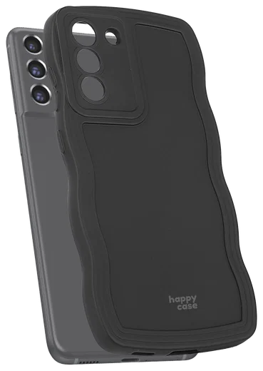 HappyCase Wavy Samsung Galaxy S21 FE Hoesje TPU Back Cover Zwart afbeelding 11
