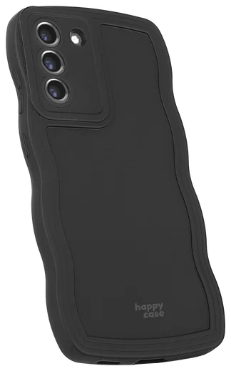 HappyCase Wavy Samsung Galaxy S21 FE Hoesje TPU Back Cover Zwart afbeelding 12