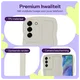 HappyCase Wavy Samsung Galaxy S21 FE Hoesje TPU Back Cover Beige afbeelding 2