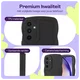 HappyCase Wavy Samsung Galaxy A55 Hoesje TPU Back Cover Zwart afbeelding 2