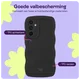 HappyCase Wavy Samsung Galaxy A55 Hoesje TPU Back Cover Zwart afbeelding 3