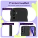 HappyCase Wavy Samsung Galaxy A54 Hoesje TPU Back Cover Zwart afbeelding 3