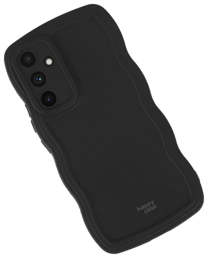 HappyCase Wavy Samsung Galaxy A54 Hoesje TPU Back Cover Zwart afbeelding 12