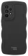 HappyCase Wavy Samsung Galaxy A53 Hoesje TPU Back Cover Zwart afbeelding 1