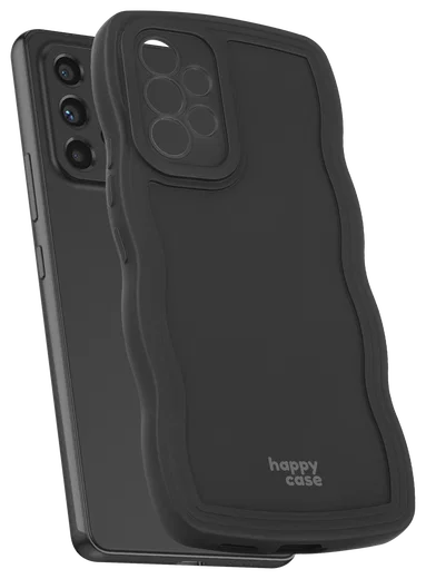 HappyCase Wavy Samsung Galaxy A53 Hoesje TPU Back Cover Zwart afbeelding 11