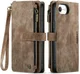 CaseMe C30 Apple iPhone 16e Hoesje Pasjeshouder Book Case Bruin afbeelding 1