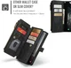 CaseMe C30 Samsung Galaxy A56 Hoesje Pasjeshouder Book Case Zwart afbeelding 8