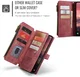 CaseMe C30 Samsung Galaxy A56 Hoesje Pasjeshouder Book Case Rood afbeelding 8