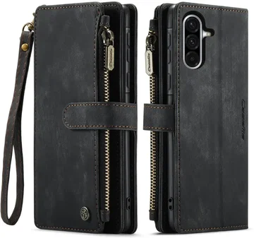 CaseMe C30 Samsung Galaxy A36 Hoesje Pasjeshouder Book Case Zwart