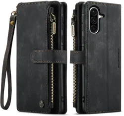 CaseMe C30 Samsung Galaxy A36 Hoesje Pasjeshouder Book Case Zwart afbeelding