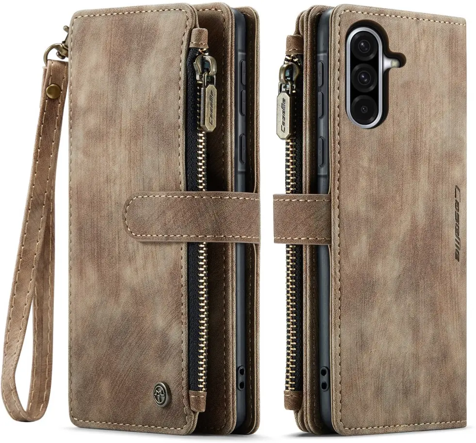 CaseMe C30 Samsung Galaxy A36 Hoesje Pasjeshouder Book Case Bruin afbeelding 1