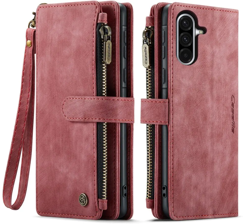 CaseMe C30 Samsung Galaxy A36 Hoesje Pasjeshouder Book Case Rood afbeelding 1