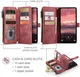 CaseMe C30 Samsung Galaxy A36 Hoesje Pasjeshouder Book Case Rood afbeelding 3