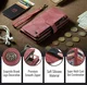 CaseMe C30 Samsung Galaxy A36 Hoesje Pasjeshouder Book Case Rood afbeelding 5
