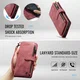 CaseMe C30 Samsung Galaxy A36 Hoesje Pasjeshouder Book Case Rood afbeelding 7