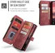 CaseMe C30 Samsung Galaxy A36 Hoesje Pasjeshouder Book Case Rood afbeelding 8