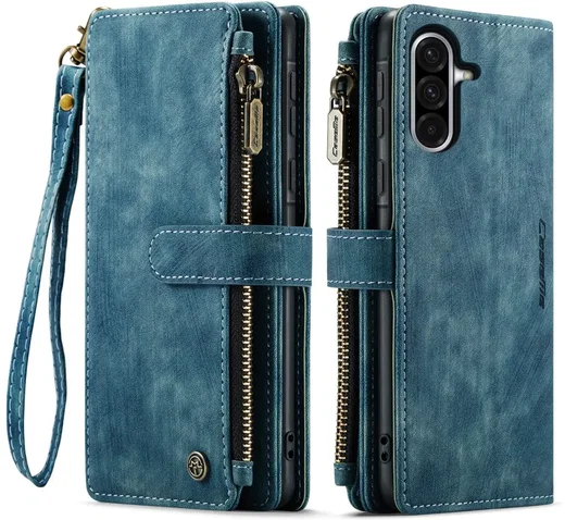 CaseMe C30 Samsung Galaxy A36 Hoesje Pasjeshouder Book Case Blauw afbeelding 1