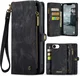 CaseMe 008 Apple iPhone 17e / 16e Hoesje 2-in-1 Book Case en Back Cover Zwart afbeelding 2