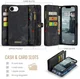 CaseMe 008 Apple iPhone 17e / 16e Hoesje 2-in-1 Book Case en Back Cover Zwart afbeelding 3