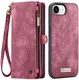 CaseMe 008 Apple iPhone 17e / 16e Hoesje 2-in-1 Book Case en Back Cover Rood