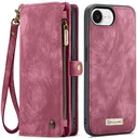 CaseMe 008 Apple iPhone 17e / 16e Hoesje 2-in-1 Book Case en Back Cover Rood