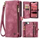 CaseMe 008 Apple iPhone 17e / 16e Hoesje 2-in-1 Book Case en Back Cover Rood afbeelding 2